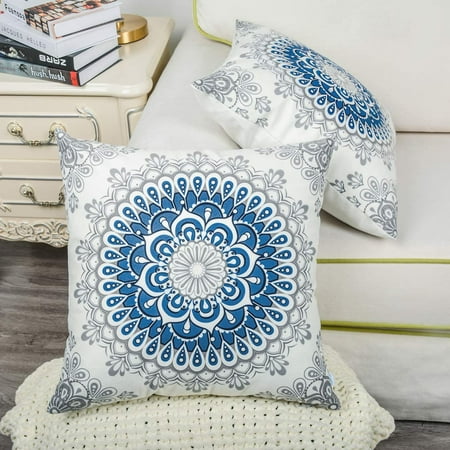CaliTime Pack of 2 Cozy Fleece Throw Pillow Cases Covers for Couch Bed Sofa Farmhouse Decoration Dahlia Floral Medallion Compass Mandala Style 22 X 22 Inches Yellow Grey CaliTime Pack of 2 Cozy Fleece Throw Pillow Cases Covers for Couch Bed Sofa Farmhouse Decoration Dahlia Floral Medallion Compass Mandala Style 22 X 22 Inches Yellow Grey